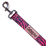 Pink Zebra Leash