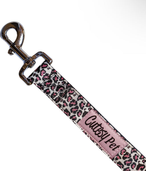 Pink Leopard Leash